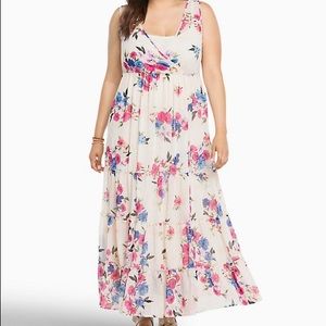 TORRID Floral Chiffon Tiered Maxi Dress